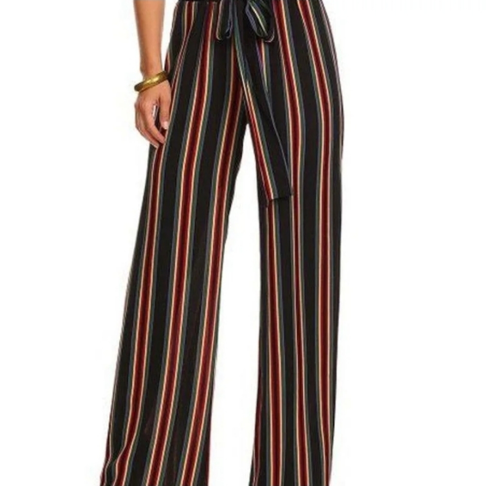 Express Striped Wide Leg Pants M NWT